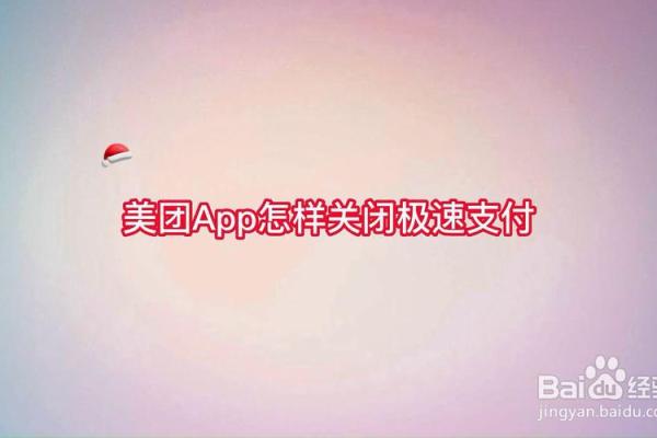 美团极速支付是什么意思
