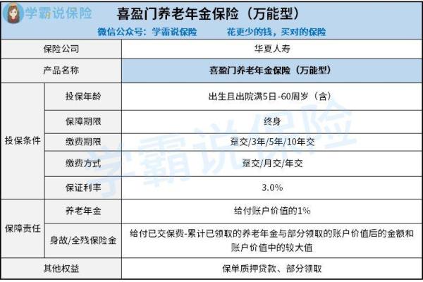 华夏喜盈门保险安全吗