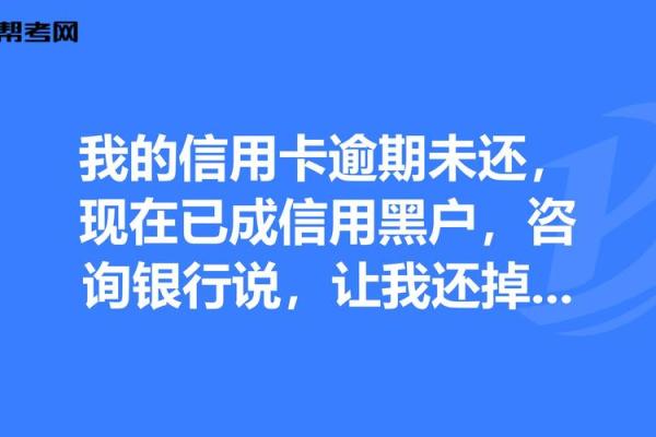 黑户有逾期能下的口子