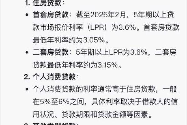 消费贷款利率一般是多少