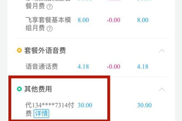 扣短信费30元什么意思