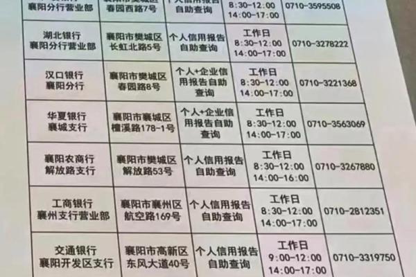 周末征信报告去哪里打