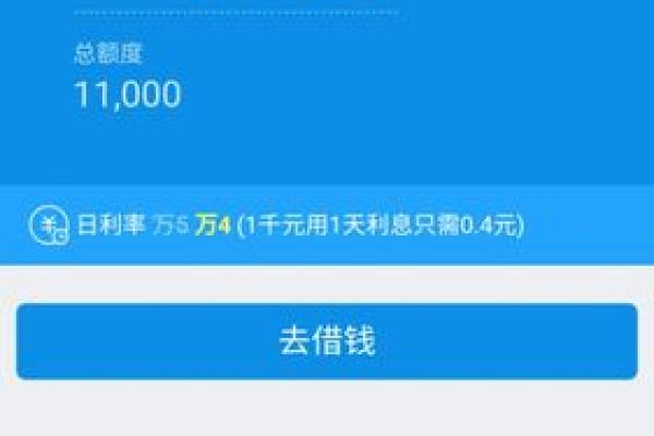 蚂蚁借呗额度一般多少
