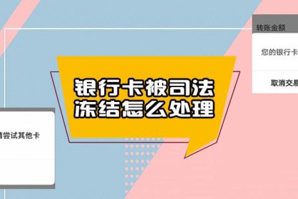 银行卡被司法冻结怎么处理