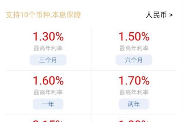 建设银行定期存款利率